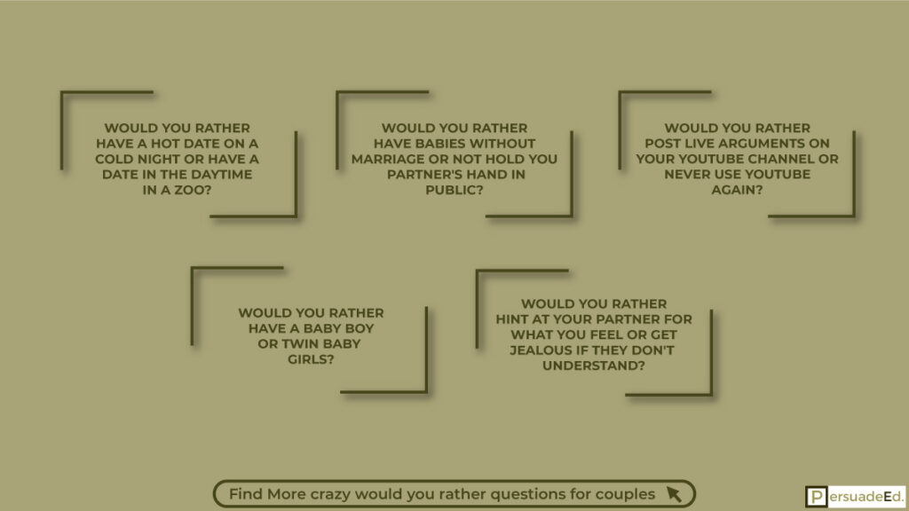 crazy would you rather questions for couples